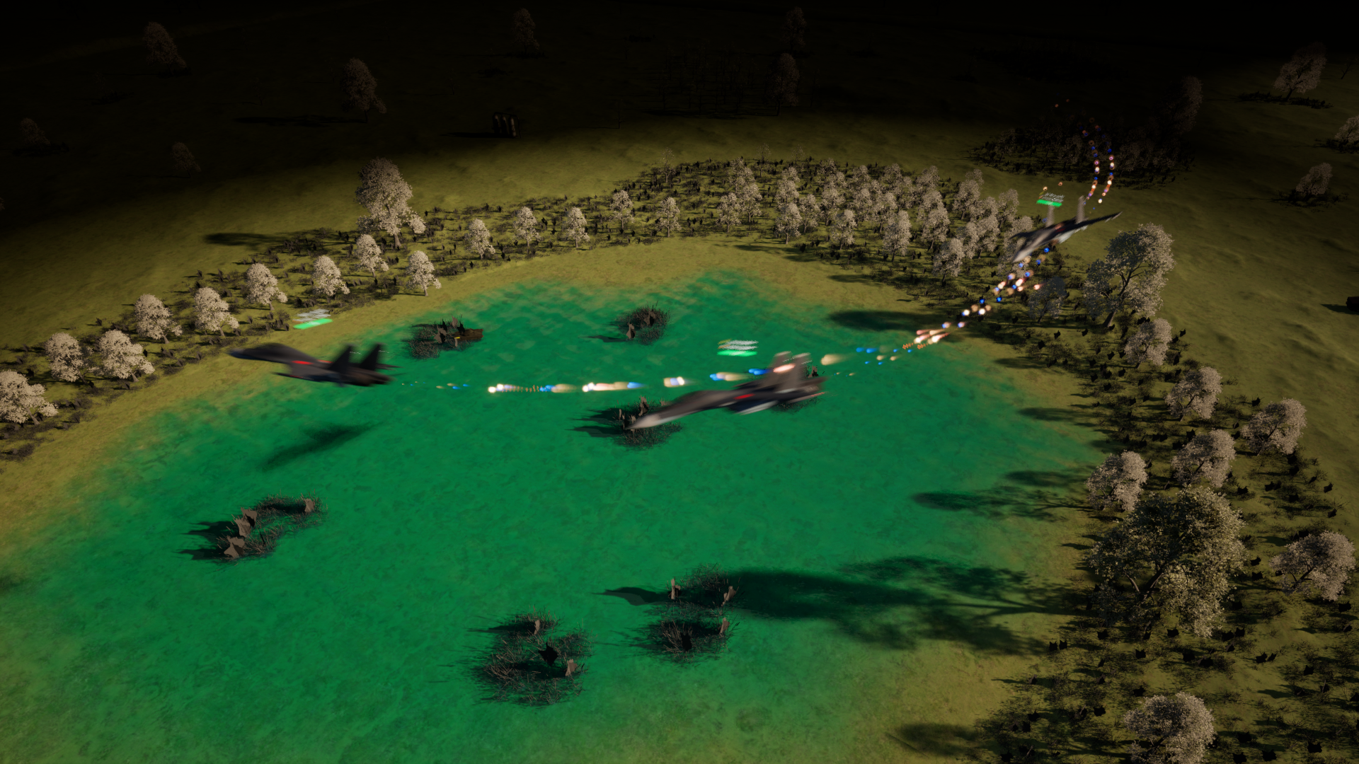Prime Domination military aircraft in flight